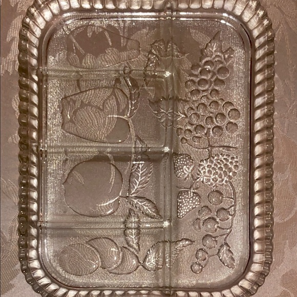 VINTAGE 1940's-1960's INDIANA 5 PART FRUIT SERVER - Picture 4 of 5